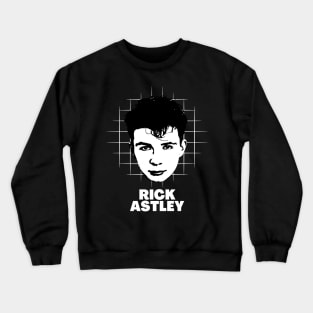 Rick astley -> retro design Crewneck Sweatshirt